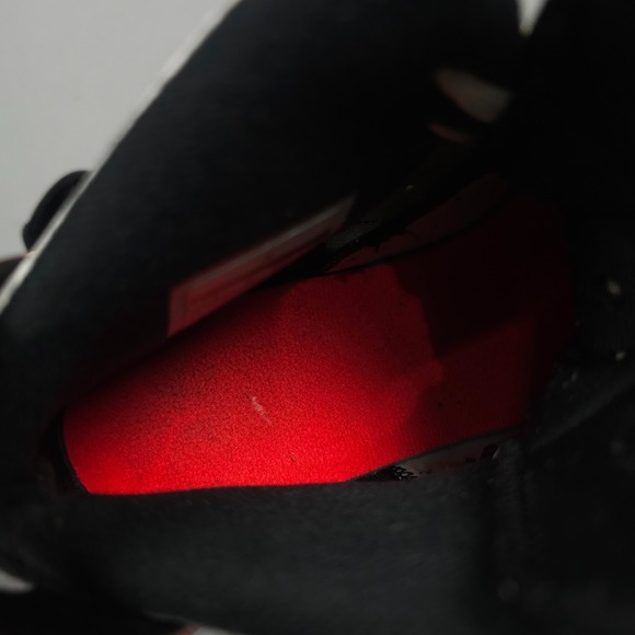 Nike Air Jordan 6 Shoes Boy 6.5y White Infrared Retro Leather Lace Up - Picture 13 of 16